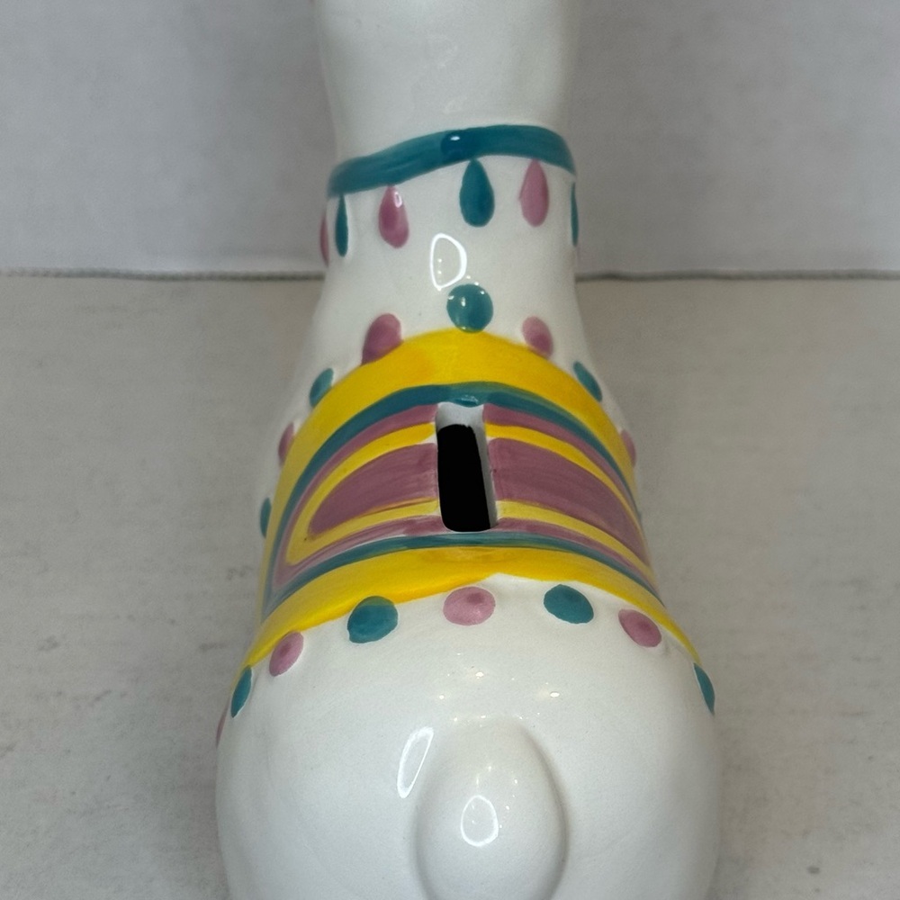 Colorful Ceramic Llama Coin Bank - Picture 4 of 5